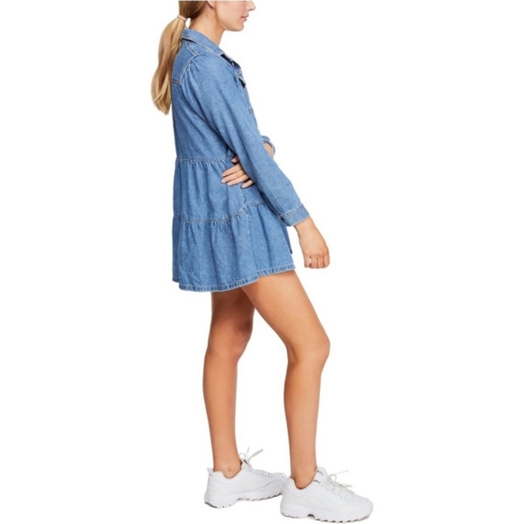 blue fit and flare dress Bloom & Size:3 Litre Tin Floral Dress for Women,Casual live:10-3-25